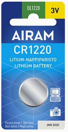 Airam 8714063 3V litium knappebatteri