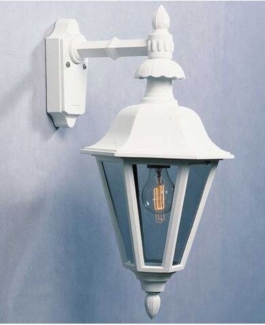 Konstsmide Pallas vegglampe ned E27 Hvit 483-250