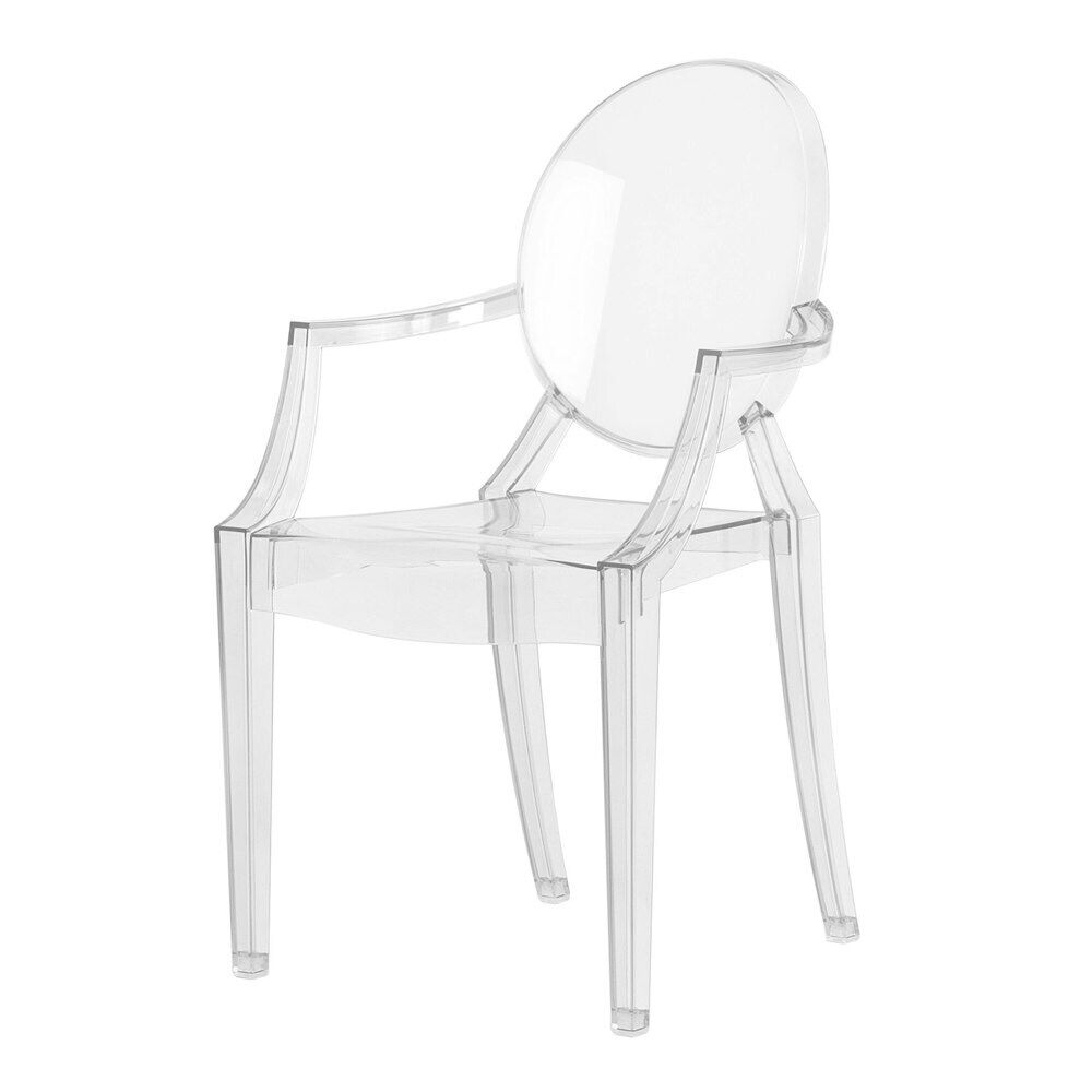 Kartell -Lou Lou Ghost stol Baby, krystall