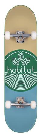 Habitat Skateboards Komplett Skateboard Habitat Leaf Dot (Grønn)