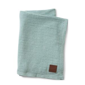 Elodie Details Cellular Blanket - Aqua Turquoise Home Sleep Time Blankets & Quilts Blå Elodie Details