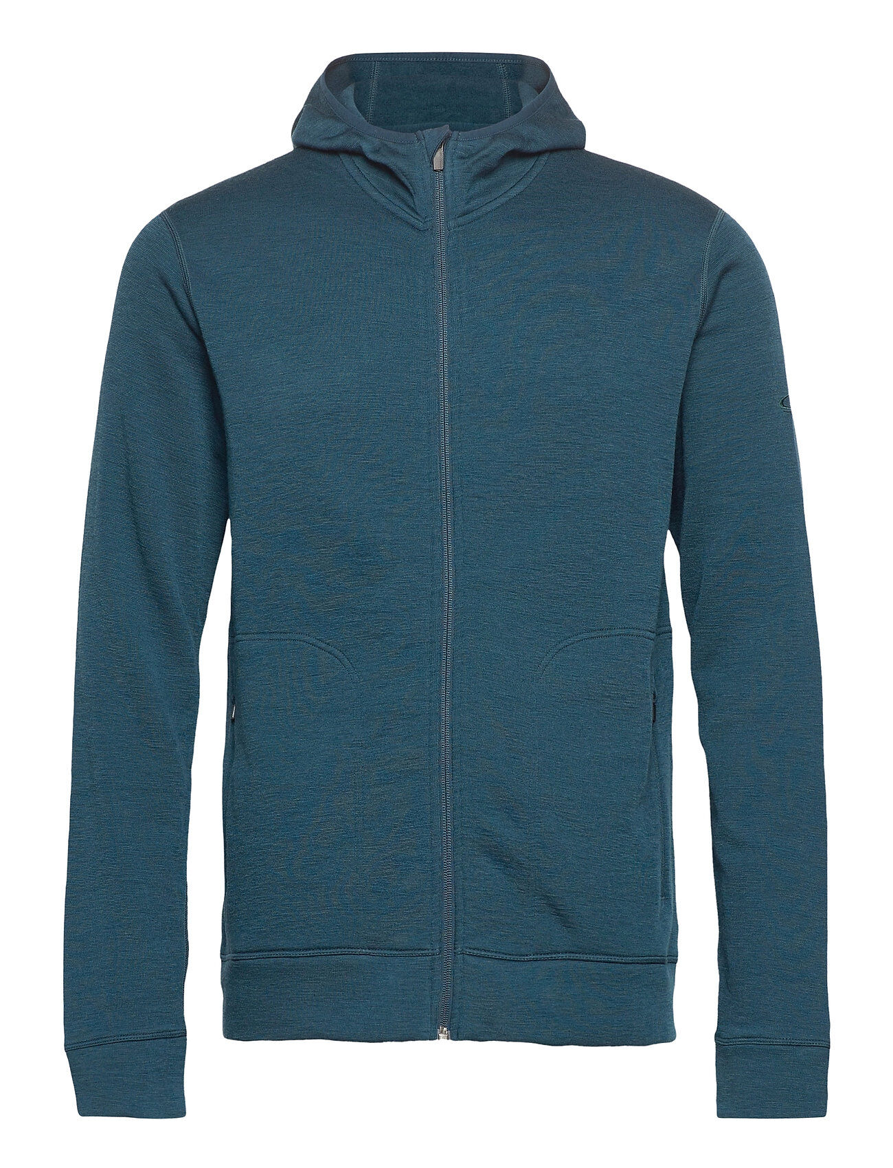 Icebreaker Mens Elemental Ls Zip Hood Hettegenser Genser Blå Icebreaker