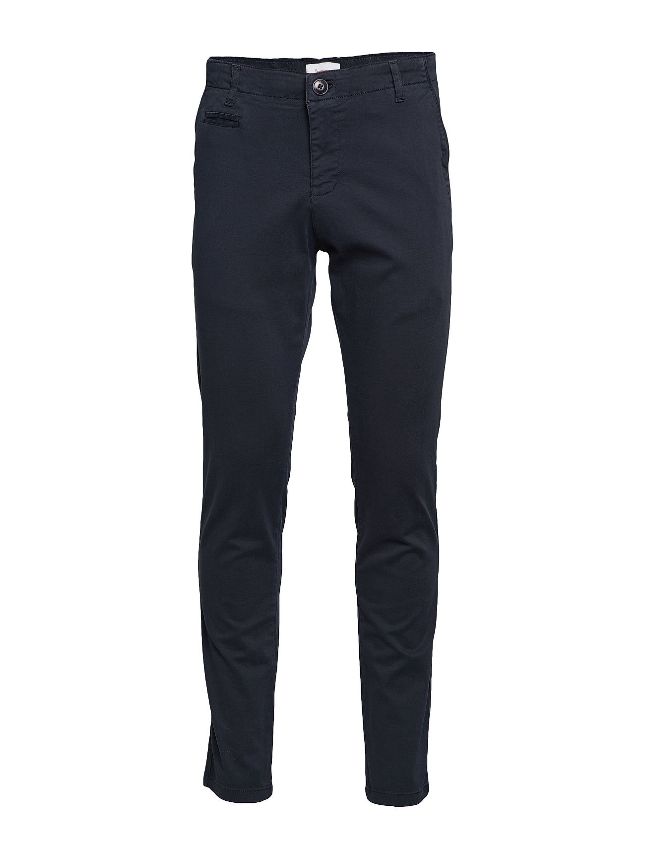 Knowledge Cotton Apparel Joe Slim Stretched Chino Pant - Got Chinos Bukser Svart Knowledge Cotton Apparel