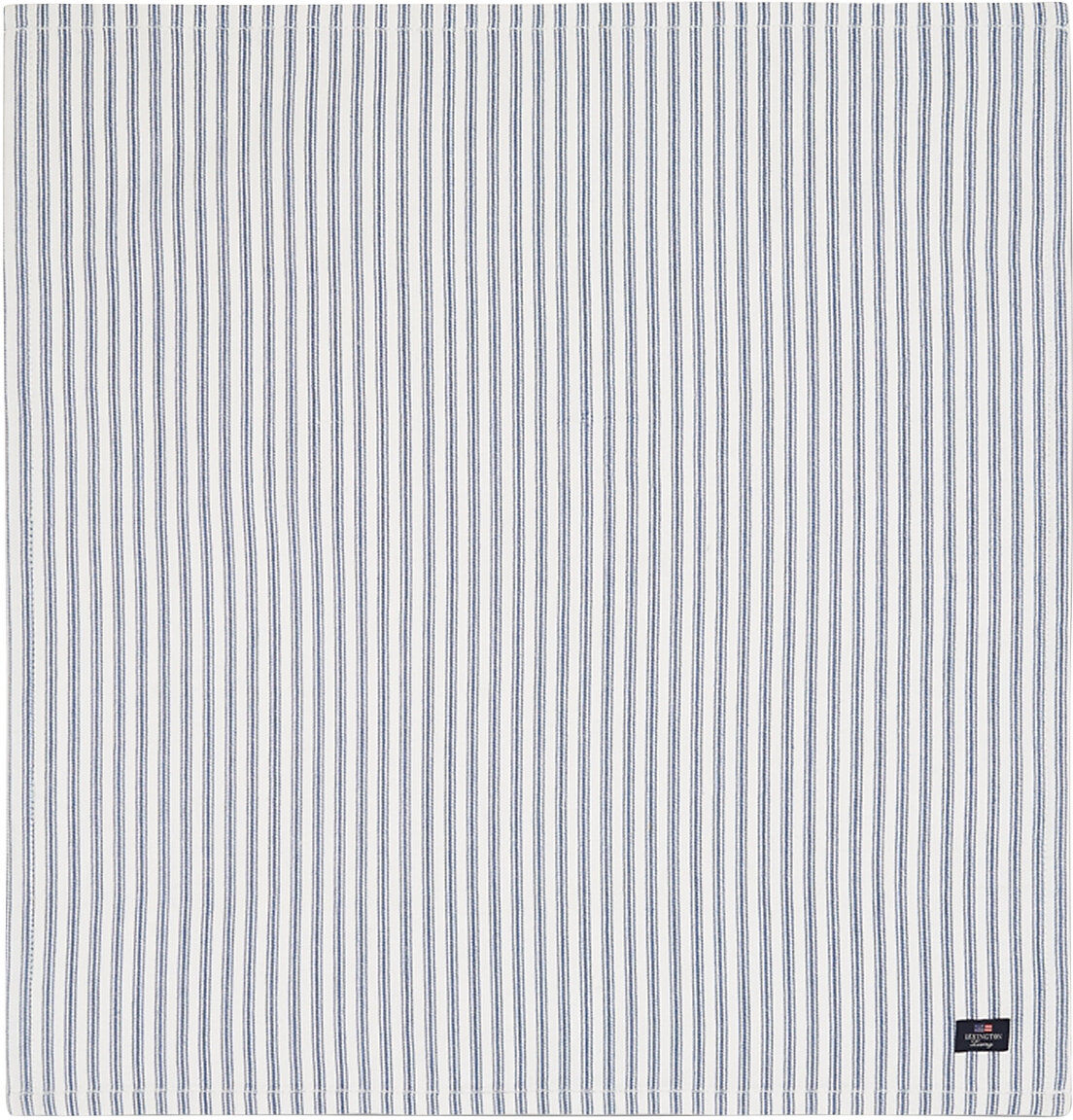 Lexington Home Icons Cotton Herringb Striped Napkin Home Textiles Kitchen Textiles Napkins Cloth Napkins Blå Lexington Home