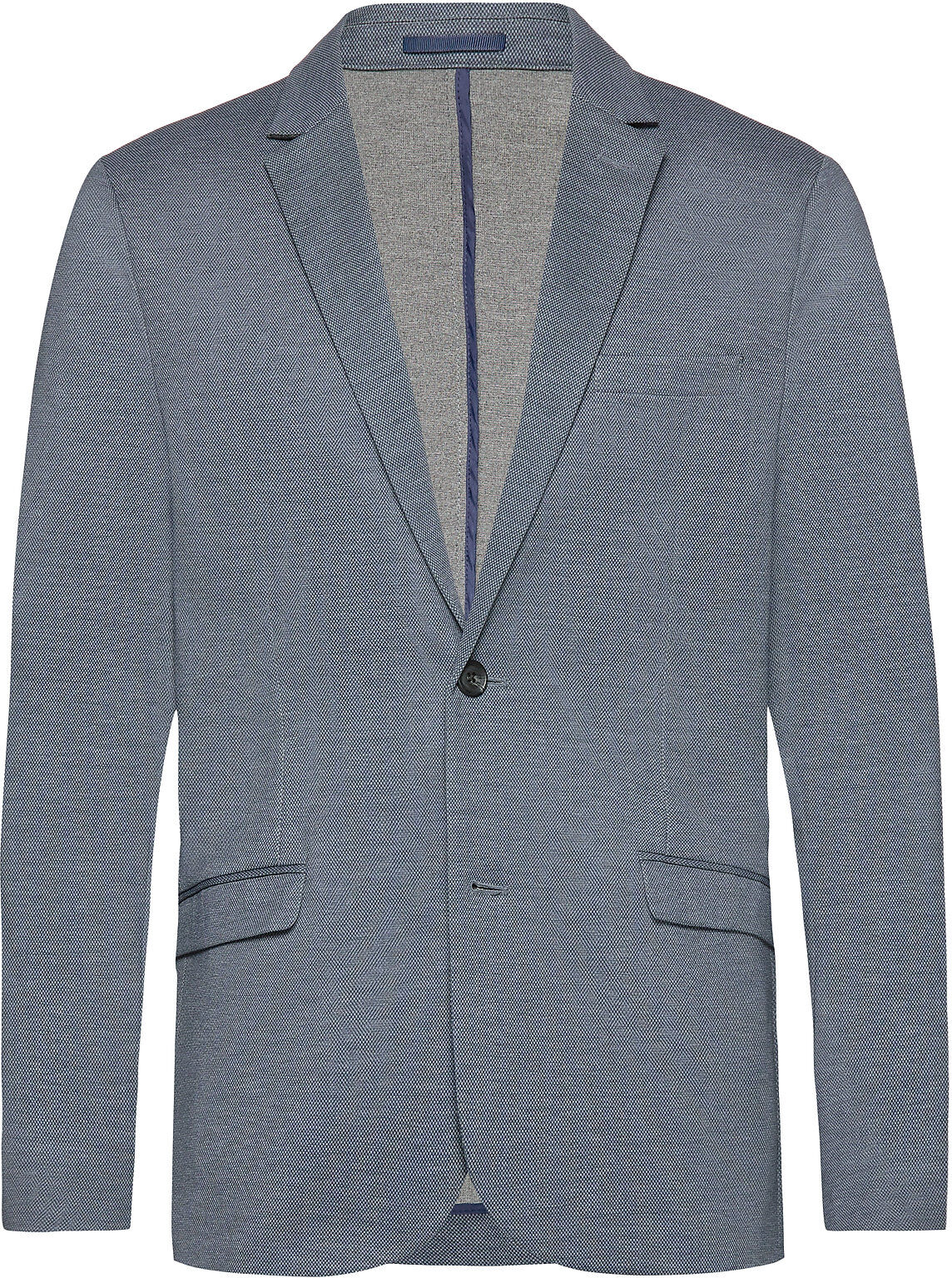 Lindbergh Knitted Blazer Blazer Dressjakke Grå Lindbergh