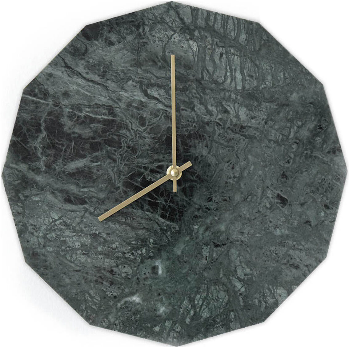 Tidsløs Marble Verde Home Decoration Watches Wall Clocks Svart Tidsløs