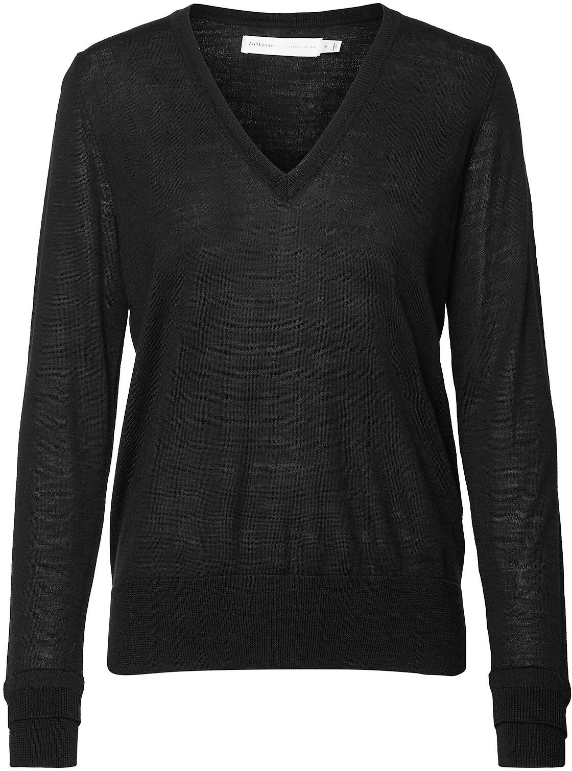 InWear Nora V-Neck Pullover Pullover Svart InWear