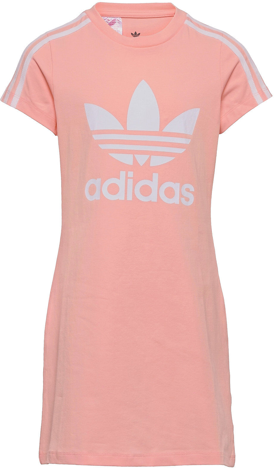 adidas Originals Adicolor Dress Dresses & Skirts Dresses Casual Dresses Short-sleeved Casual Dresses Rosa Adidas Originals