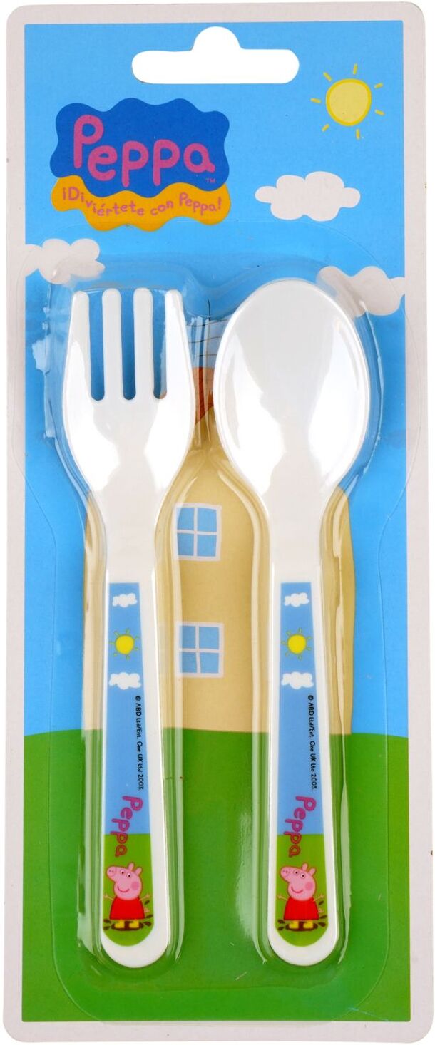 Peppa Pig Toddler 2 Pcs Cutlery Set Home Meal Time Cutlery Multi/mønstret Peppa Pig