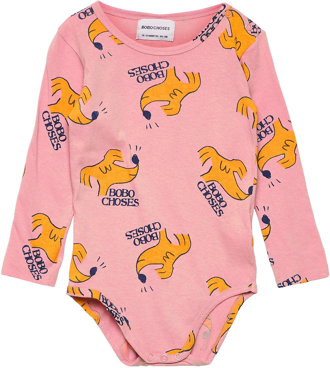 Bobo Choses Sniffy Dog All Over Long Sleeve Body Bodies Long-sleeved Multi/mønstret Bobo Choses