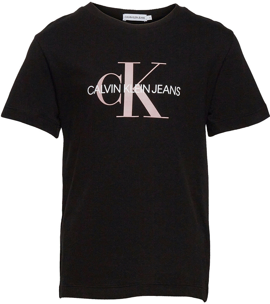 Calvin Monogram Logo T-Shirt T-shirts Short-sleeved Svart Calvin Klein