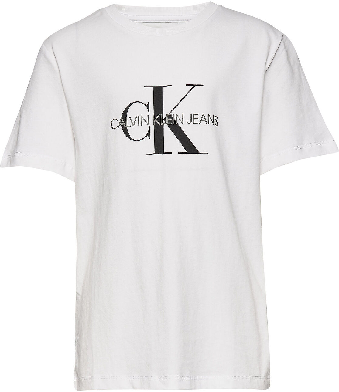 Calvin Monogram Logo T-Shirt T-shirts Short-sleeved Hvit Calvin Klein