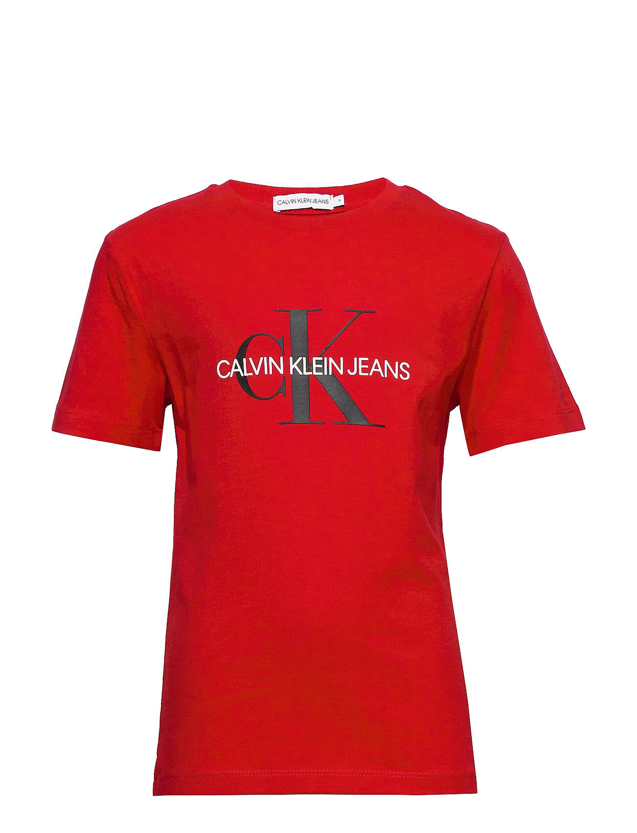 Calvin Monogram Logo T-Shirt T-shirts Short-sleeved Rød Calvin Klein
