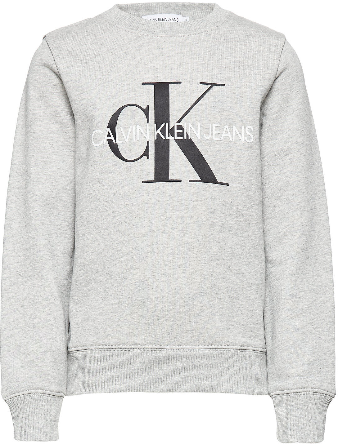 Calvin Monogram Logo Sweatshirt Sweat-shirt Genser Grå Calvin Klein