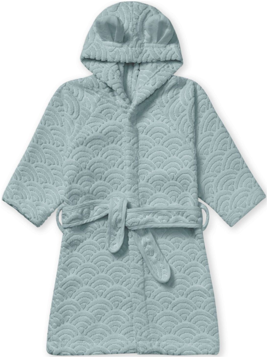 Cam Cam Copenhagen Bathrobe W/ Ears, 3-4 Yrs - Gots Almond Morgenkåpe Badekåpe Blå Cam Cam Copenhagen