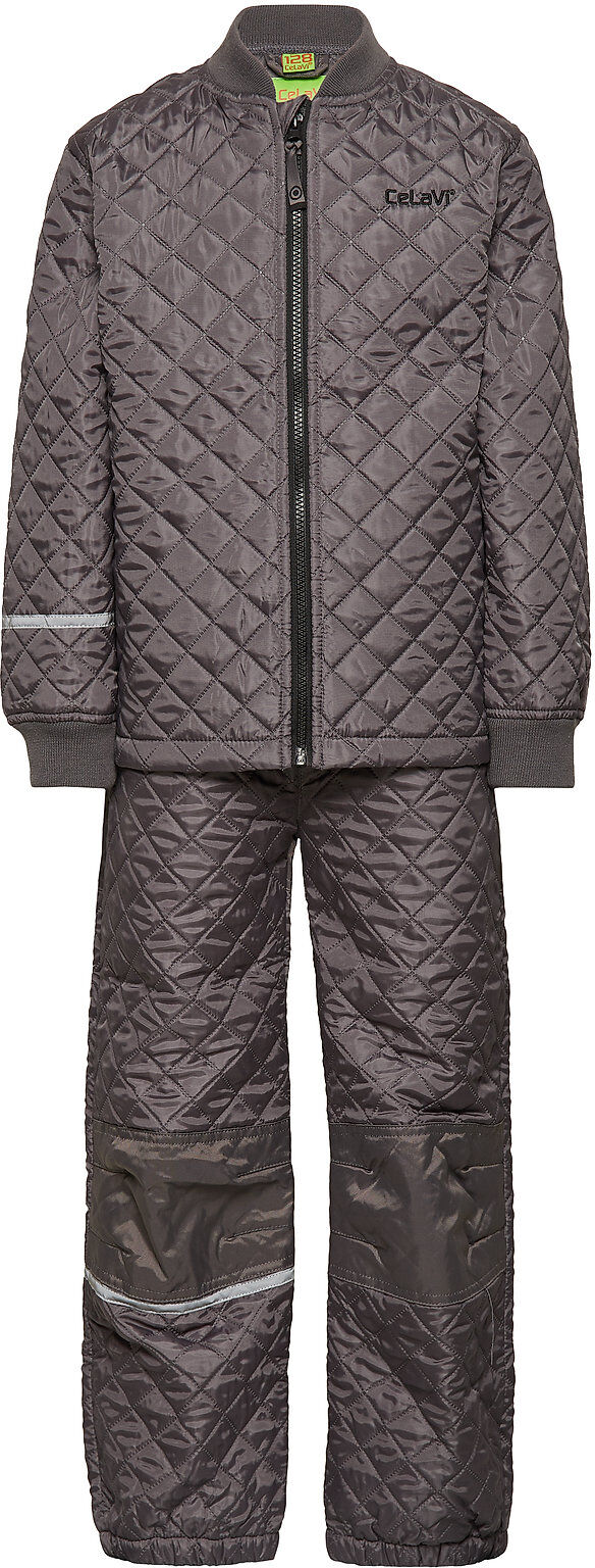 CeLaVi Thermal Set -Solid Outerwear Thermo Outerwear Thermo Sets Grå CeLaVi