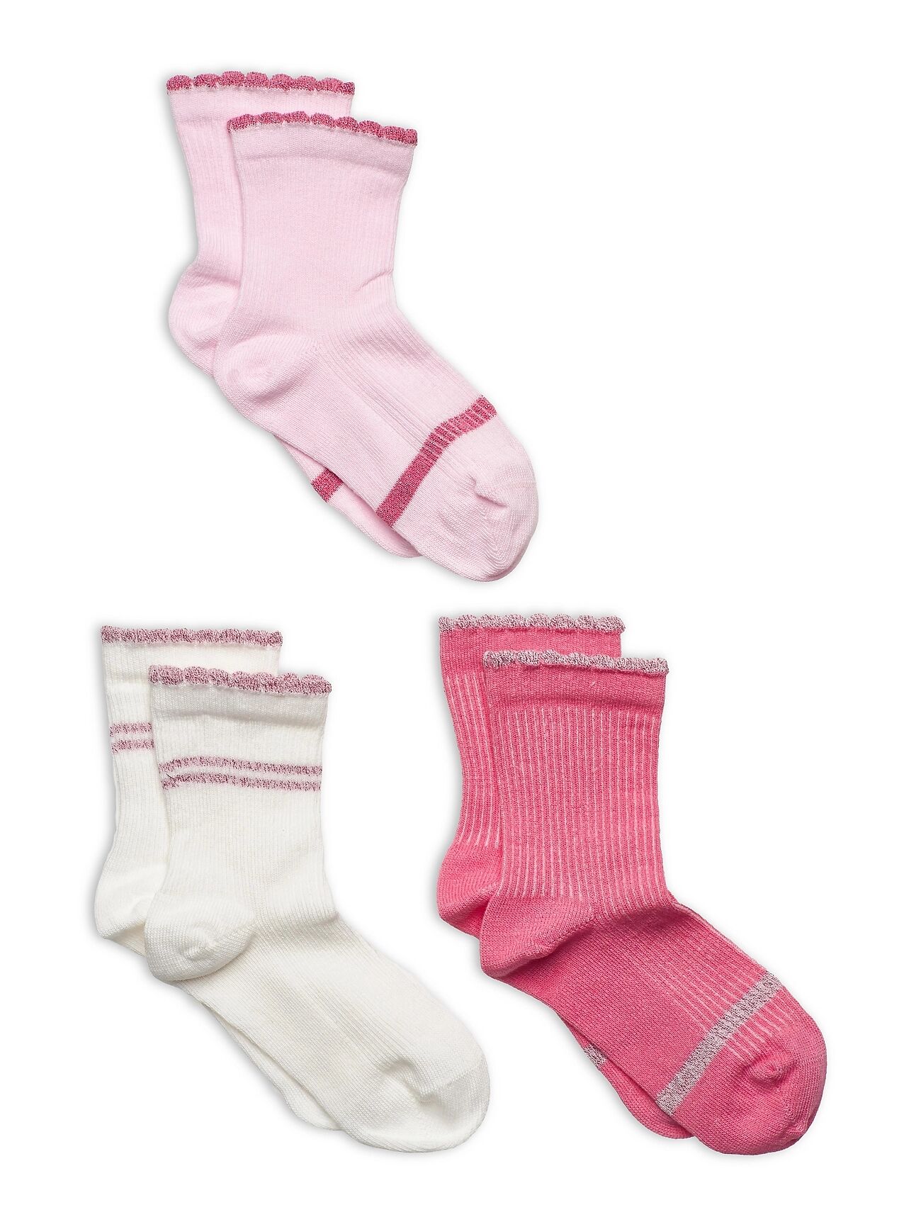 Creamie Socks 3-Pack Socks & Tights Socks Rosa Creamie