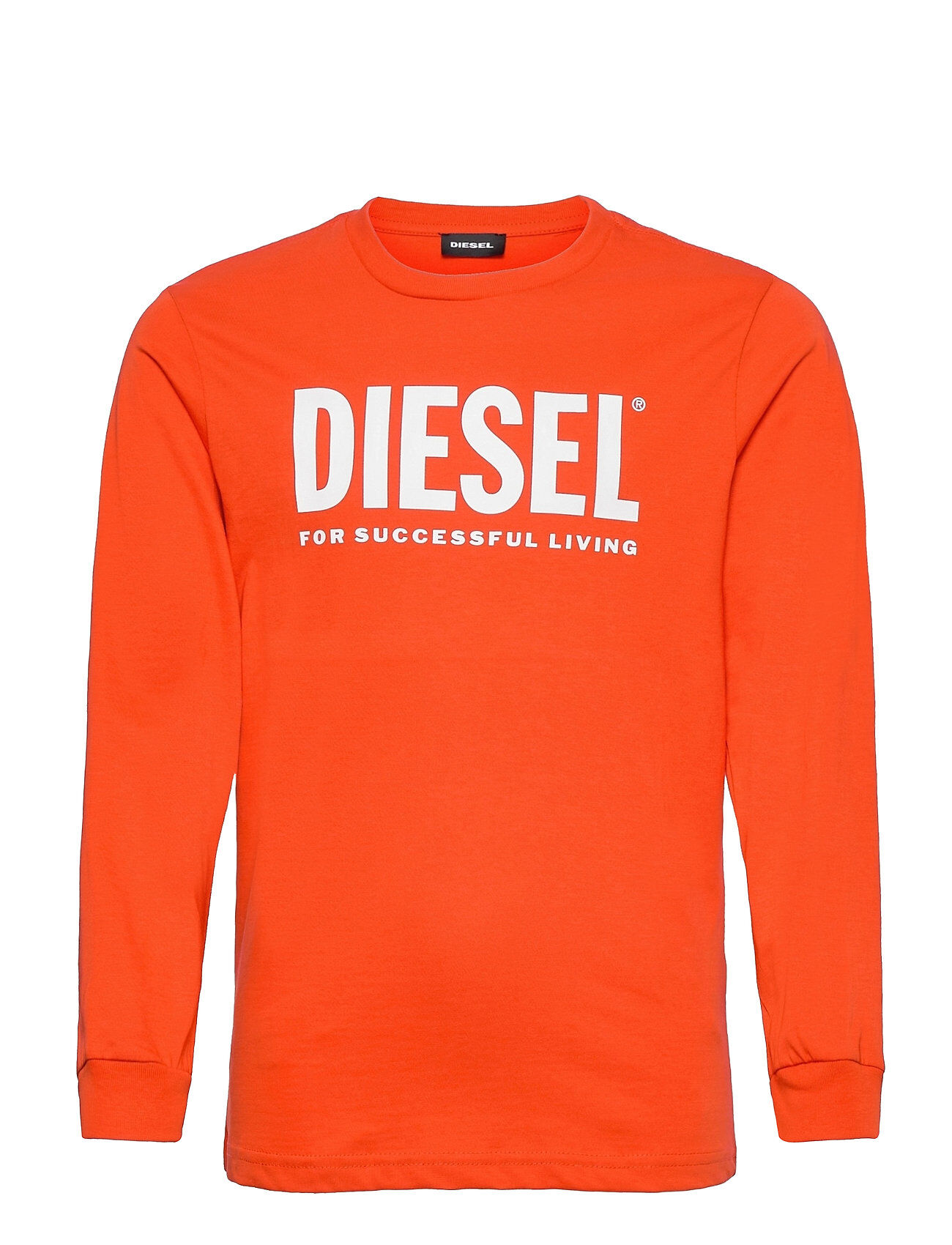 Diesel Tjustlogo Ml T-Shirt T-shirts Long-sleeved T-shirts Oransje Diesel