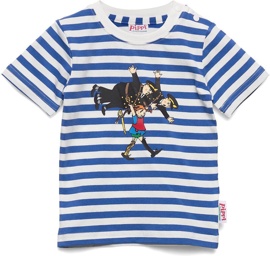 Martinex Pippi And Policemen T-Shirt T-shirts Short-sleeved Blå Martinex