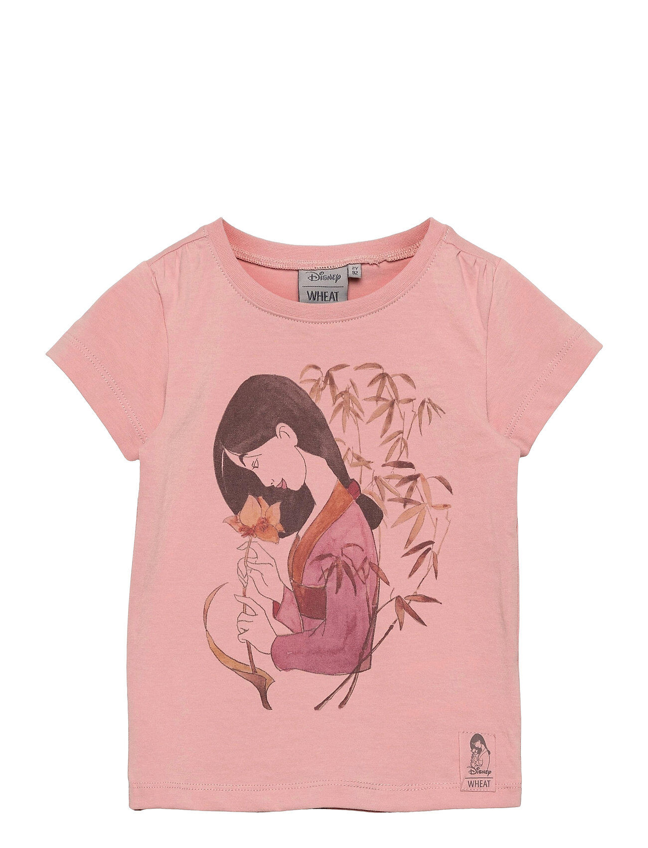Disney T-Shirt Mulan Flower T-shirts Short-sleeved Rosa Disney By Wheat