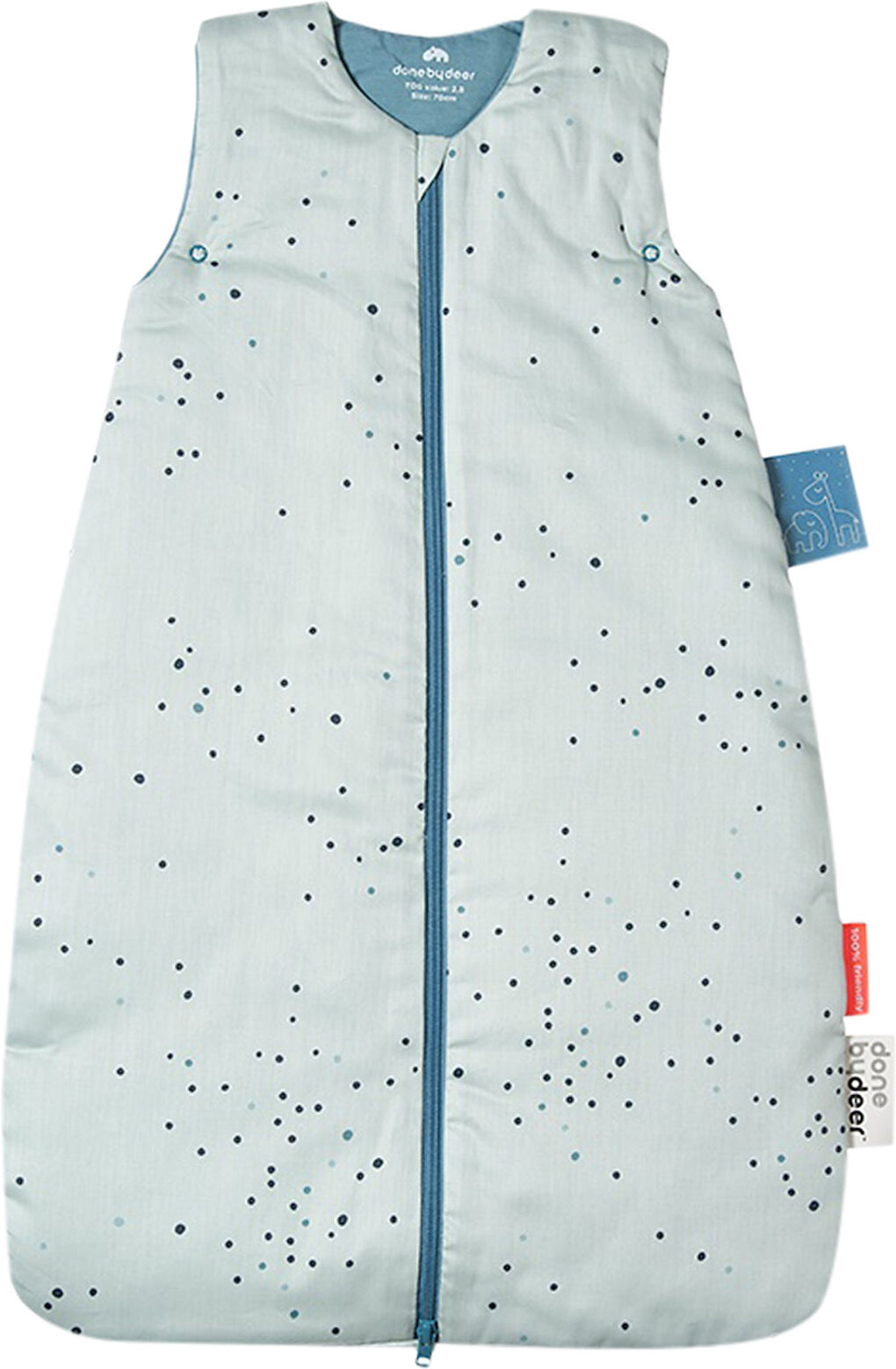 Done by Deer Sleepy Bag Tog 2.5 Dreamy Dots Home Sleep Time Baby Sleeping Bags Blå D By Deer