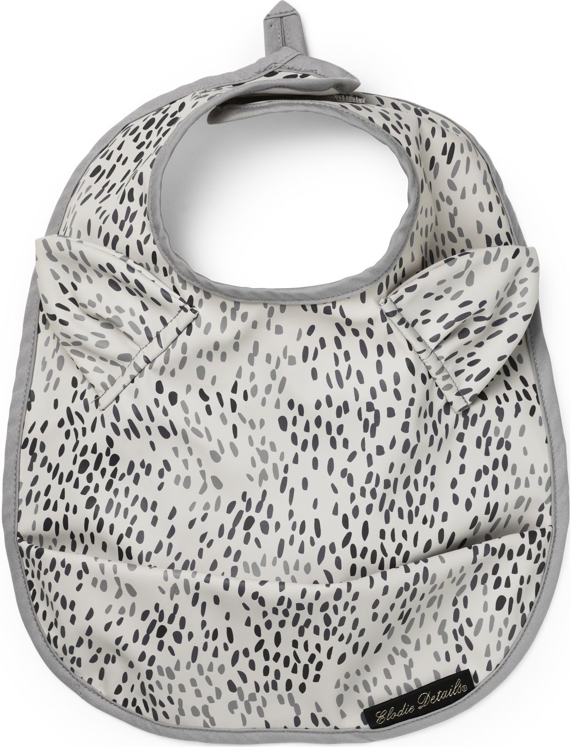 Elodie Details Baby Bib - Dots Of Fauna Home Meal Time Bibs Grå Elodie Details