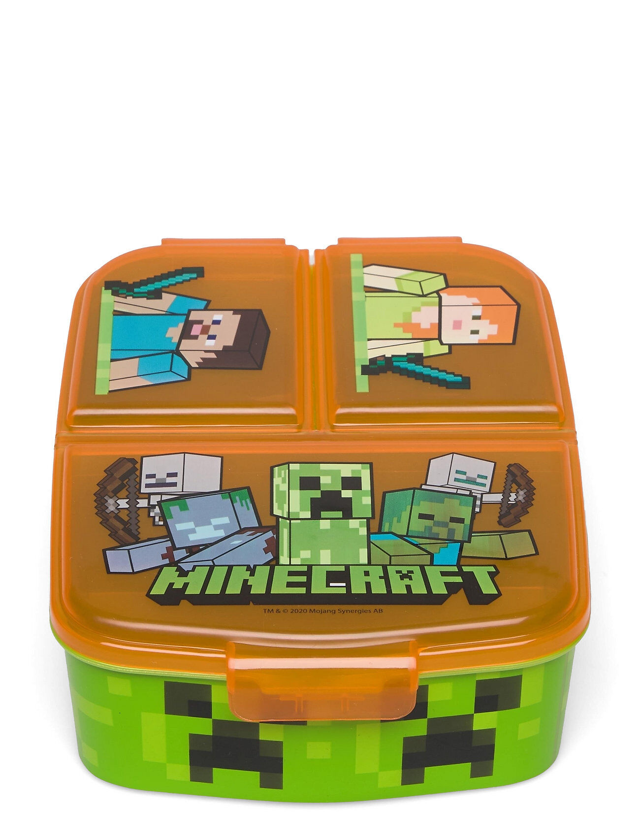 Euromic Minecraft Multi Compartment Sandwich Box Home Meal Time Lunch Boxes Multi/mønstret Euromic