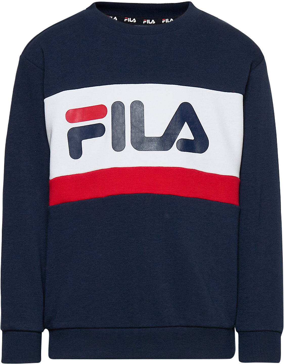 FILA Carl Blocked Crew Sweat Sweat-shirt Genser Blå FILA