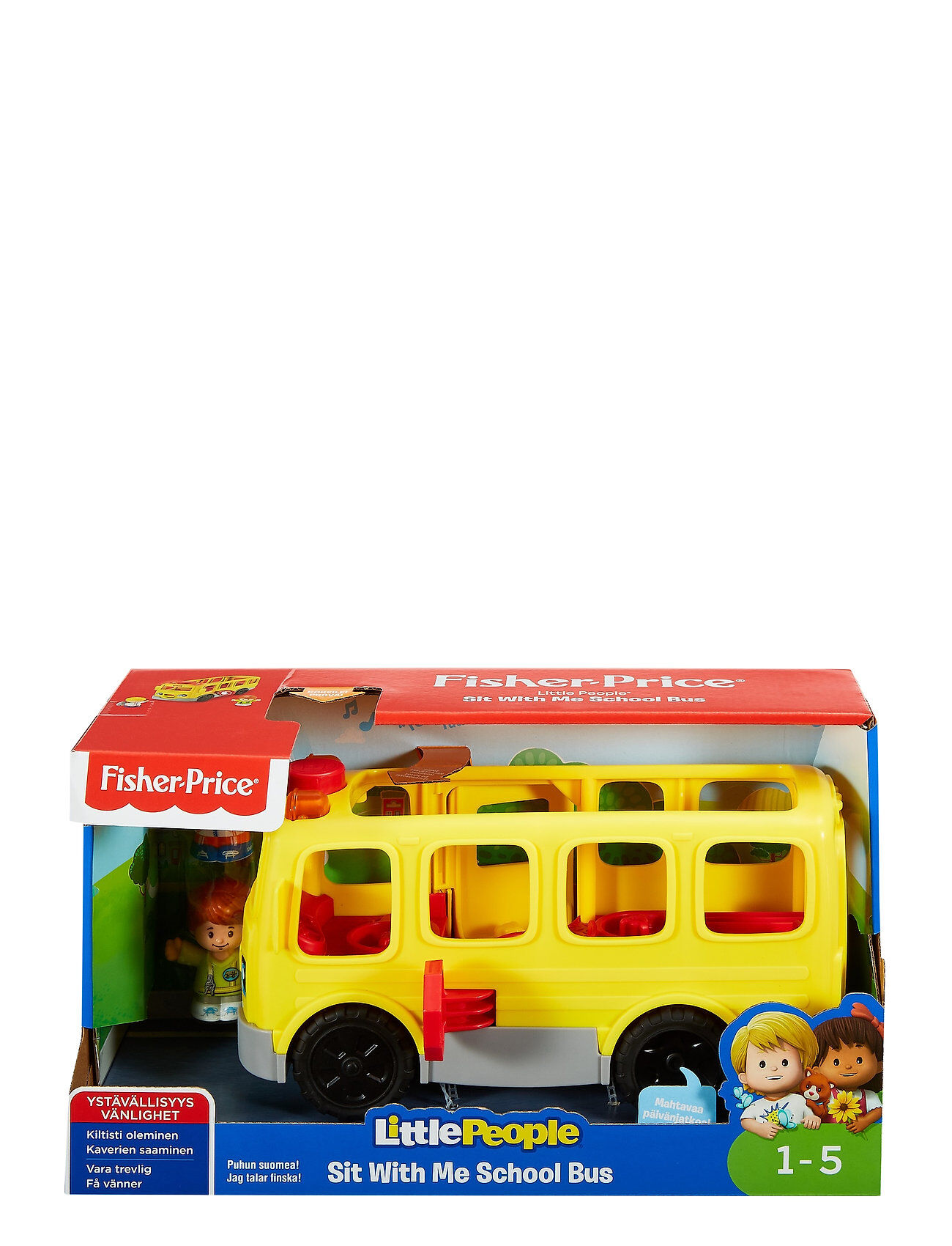 Fisher-Price People Sit With Me School Bus - Fi Toys Toy Cars & Vehicles Toy Vehicles Multi/mønstret Fisher-Price