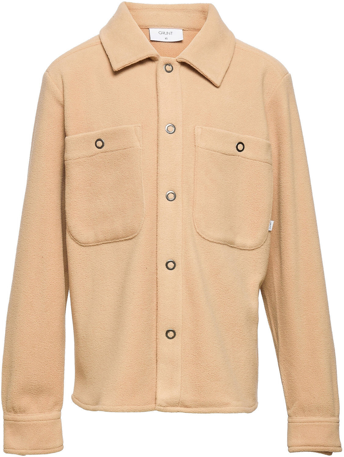 Grunt Tue Fleece Shirt Skjorte Beige Grunt