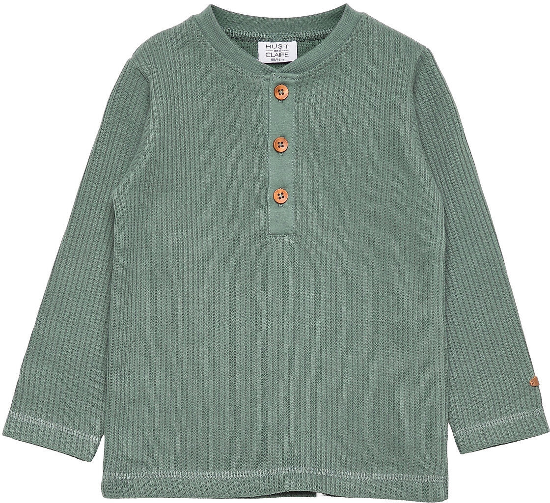 Hust & Claire Almer - T-Shirt Strikkegenser Cardigan Grønn Hust & Claire