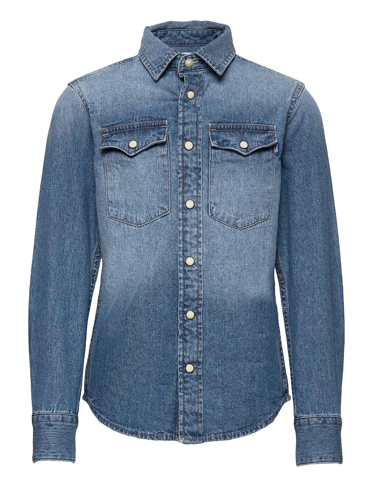 Jack & Jones Jjewestern Sheridan Shirt L/S Jr Skjorte Blå Jack & J S