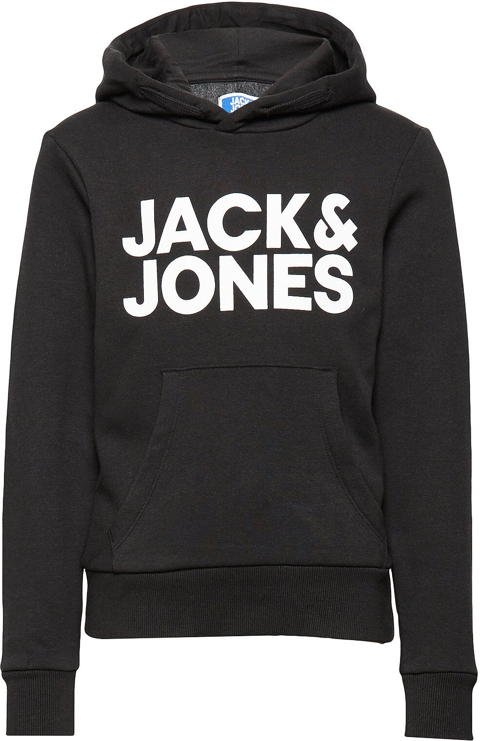 Jack & Jones Jjecorp Logo Sweat Hood Jnr Hettegenser Genser Svart Jack & J S