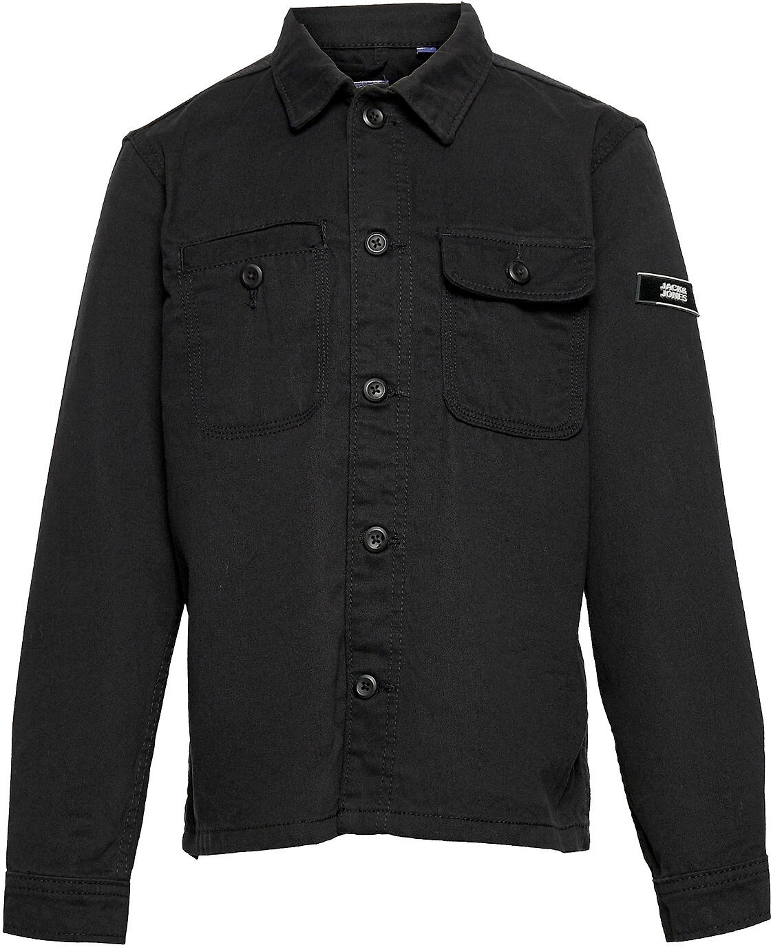 Jack & Jones Jcoben Classic Overshirt Ls Ln Jnr Overshirts Svart Jack & J S