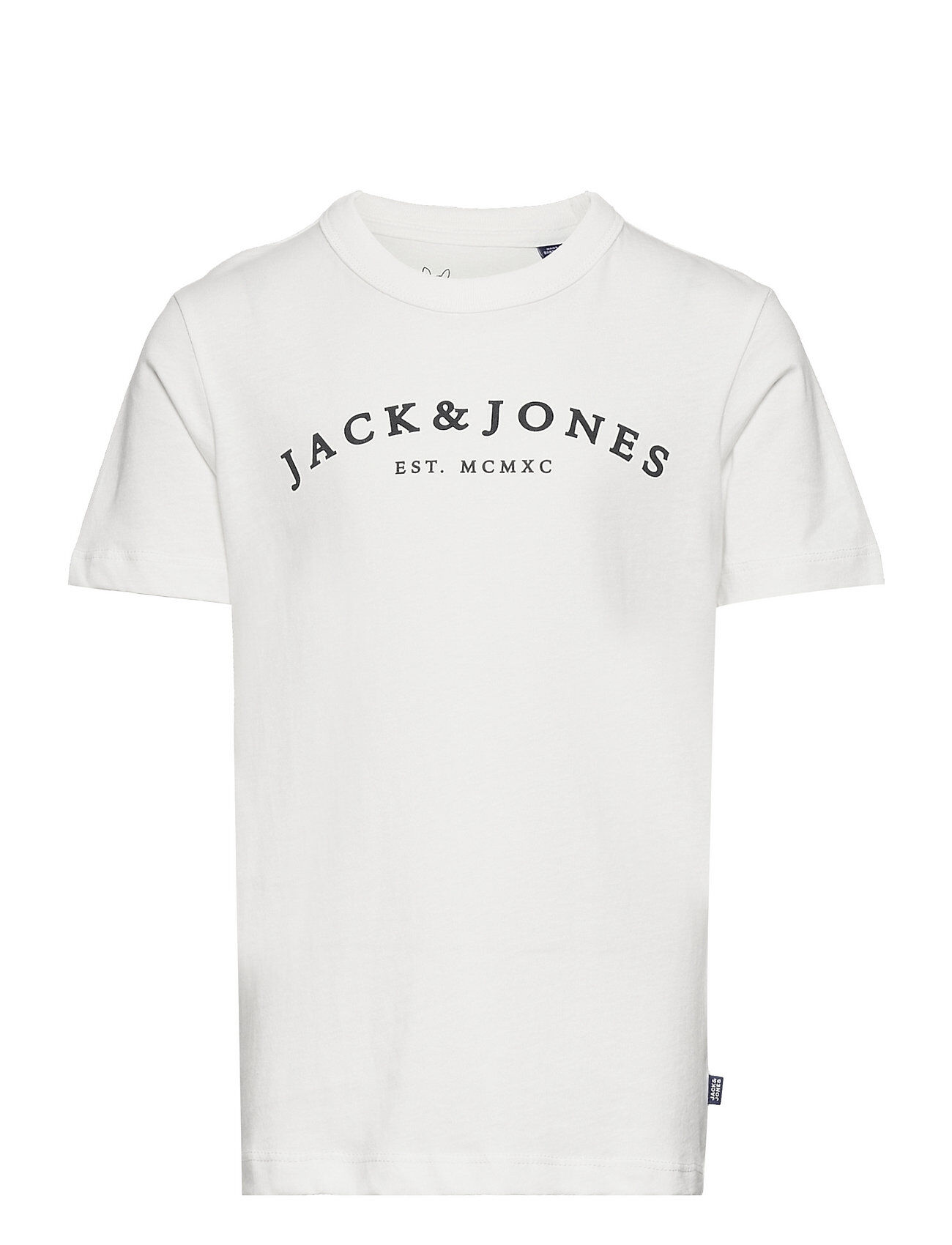 Jack & Jones Jjcross Tee Ss Crew Neck Jr T-shirts Short-sleeved Hvit Jack & J S