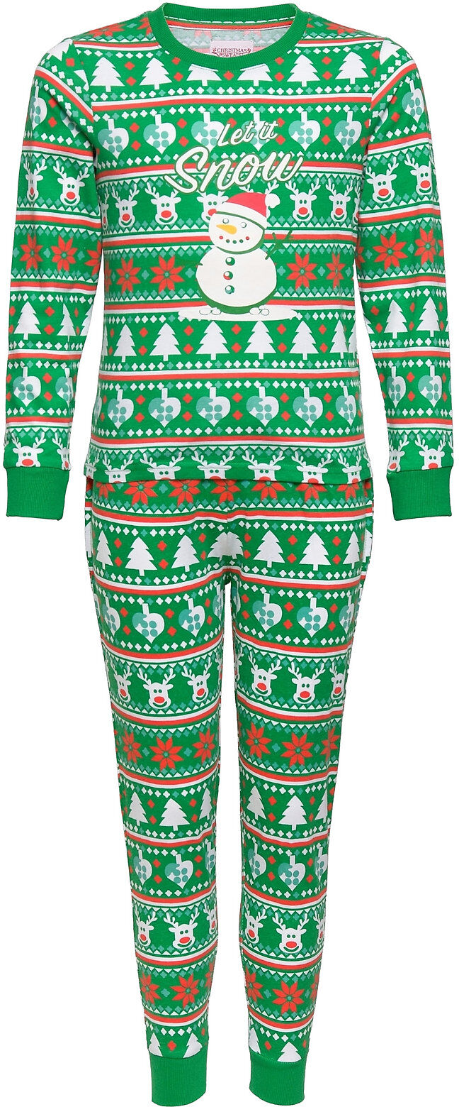 Christmas Sweats Christmas Pj Green Pyjamas Sett Multi/mønstret Christmas Sweats