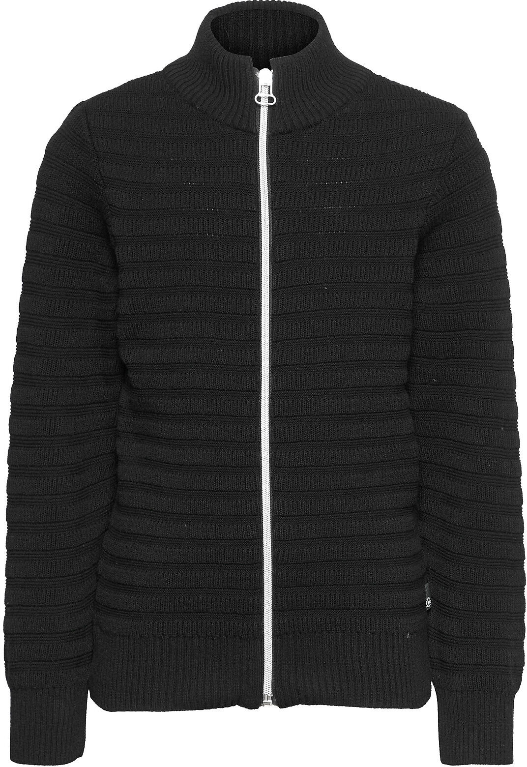 Kronstadt Lauge Zip Cardigan Recycled Knit Strikkegenser Cardigan Svart Kronstadt