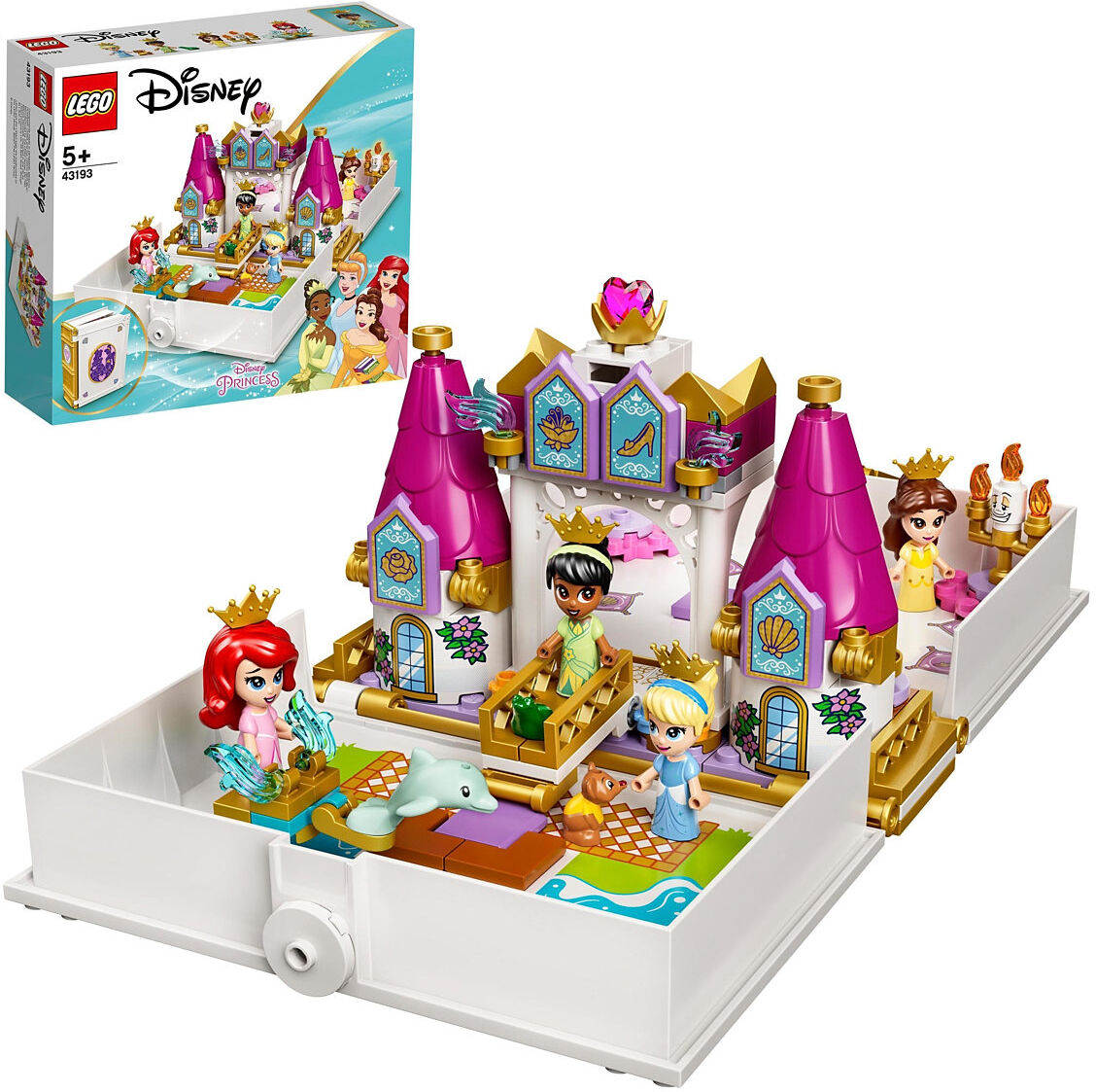 Lego Ariel, Belle, Cinderella And Tiana’s Storybook Adventures Toys LEGO Toys LEGO Disney Princess Multi/mønstret LEGO