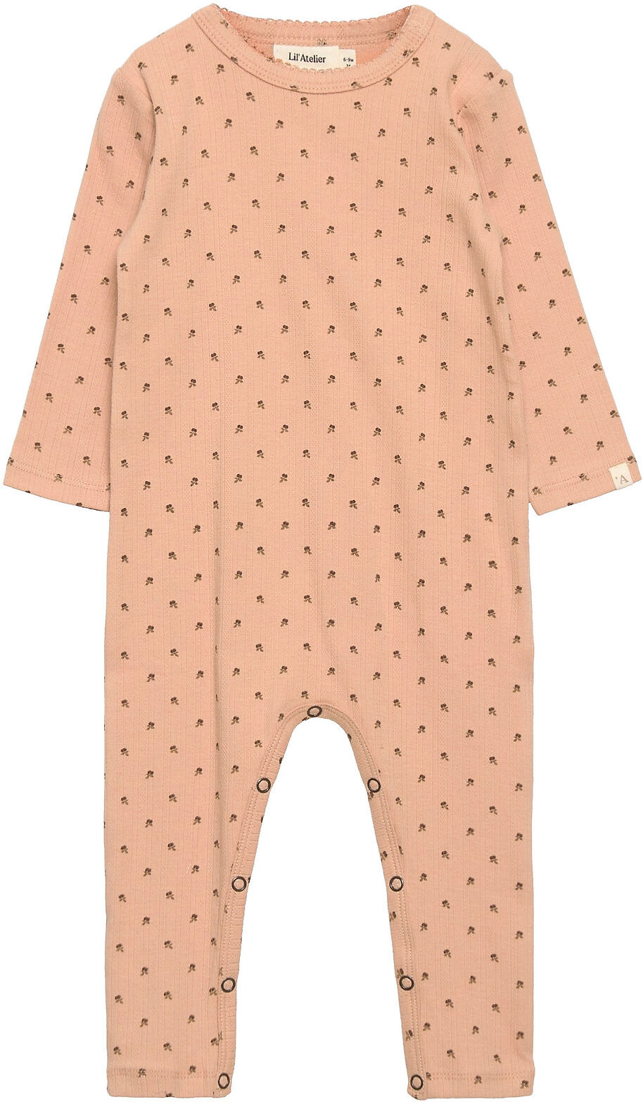 Lil'Atelier Nbflola Ls Night Suit Lil Pyjamas Sie Jumpsuit Multi/mønstret Lil'Atelier