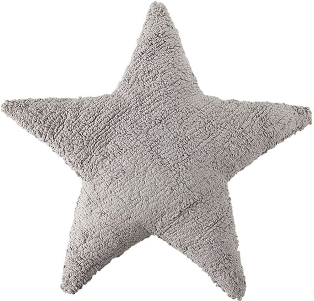 Lorena Canals Cushion Star Blue Home Kids Decor Cushions Grå Lorena Canals