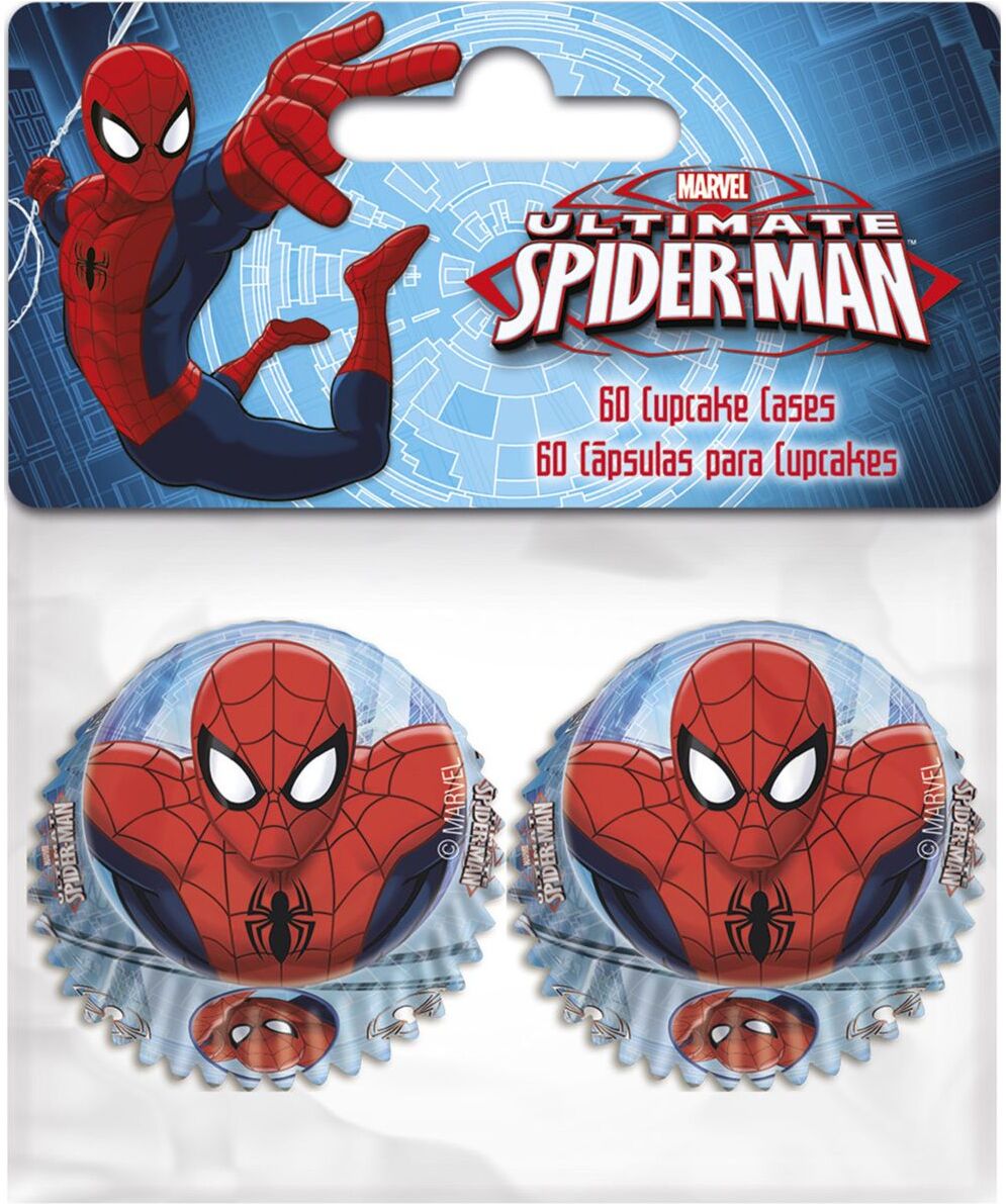 Magic Store Spiderman Bakery Mini Cupcake - Pk A 60 Pcs Home Meal Time Baking & Cooking Multi/mønstret Magic Store