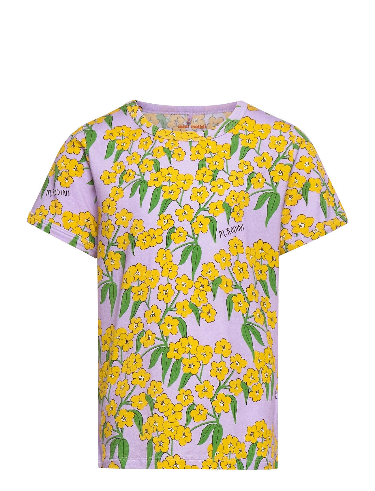 Mini Rodini Alpine Flowers Aop Ss Tee T-shirts Short-sleeved Multi/mønstret Mini Rodini