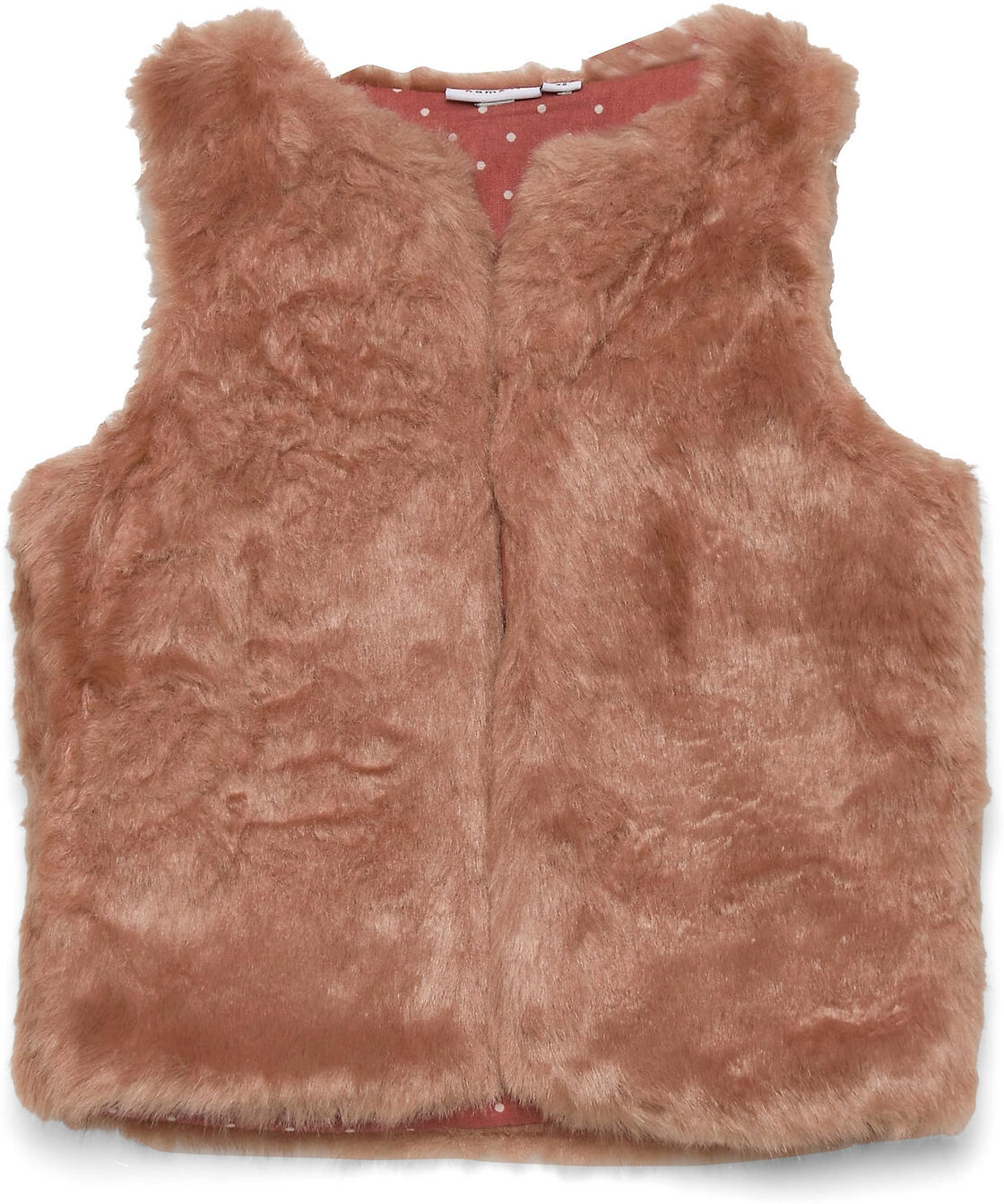 name it Nmfnafur Faux Fur Vest Vest Rosa Name It