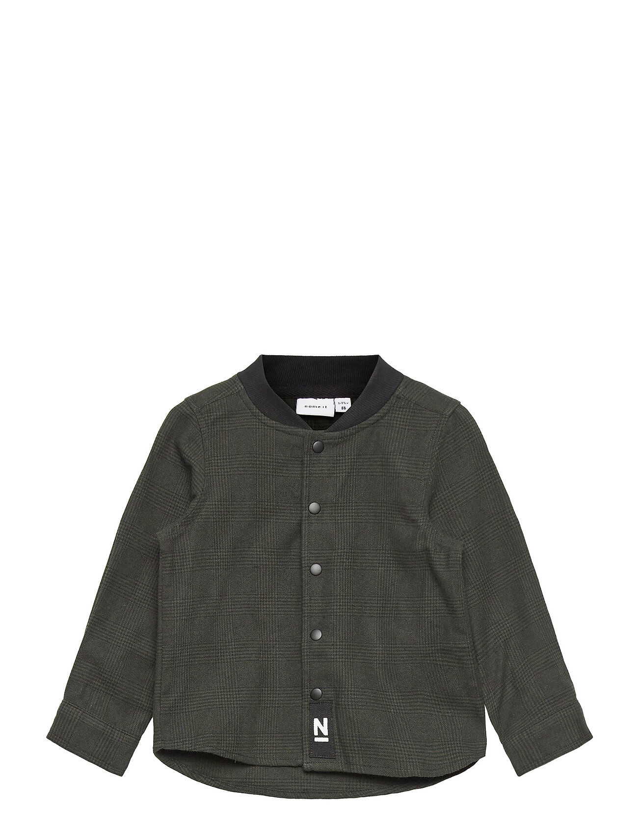 name it Nmmriman Ls Shirt Box Overshirts Grå Name It