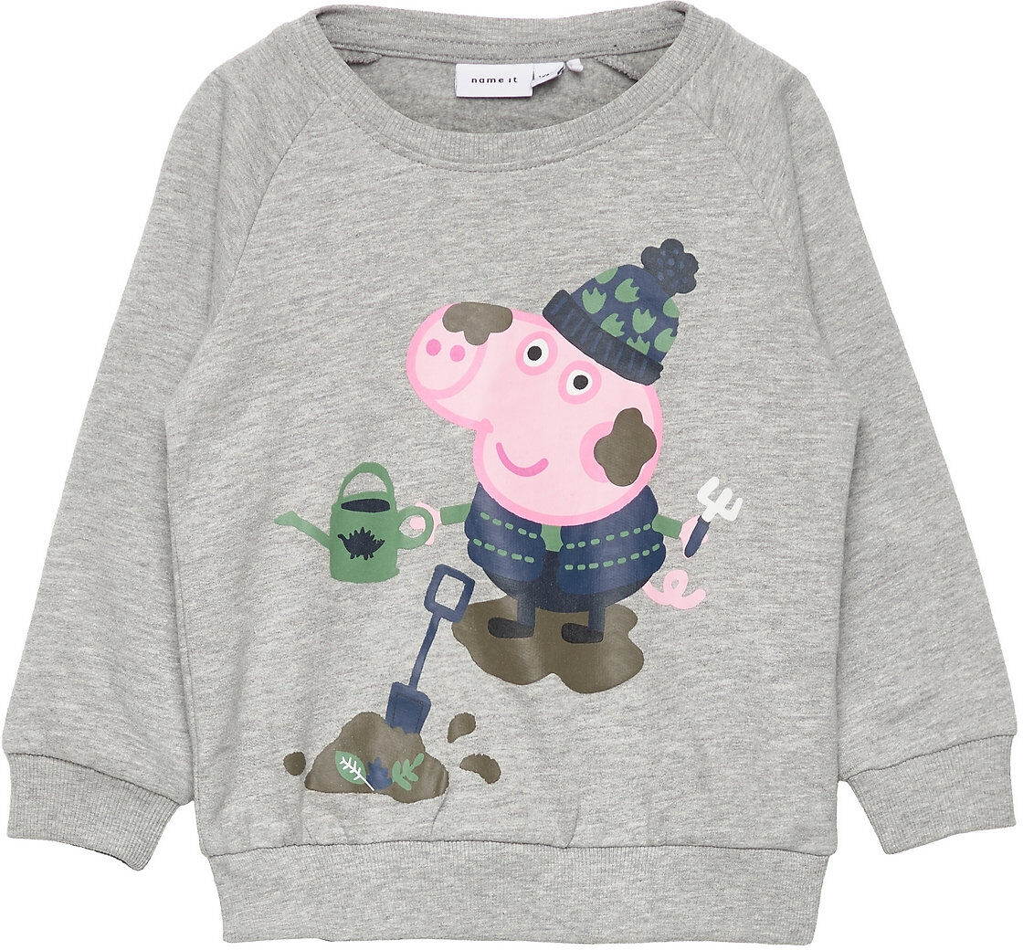 name it Nmmpeppapig Dan Sweat Bru Pep Sweat-shirt Genser Grå Name It