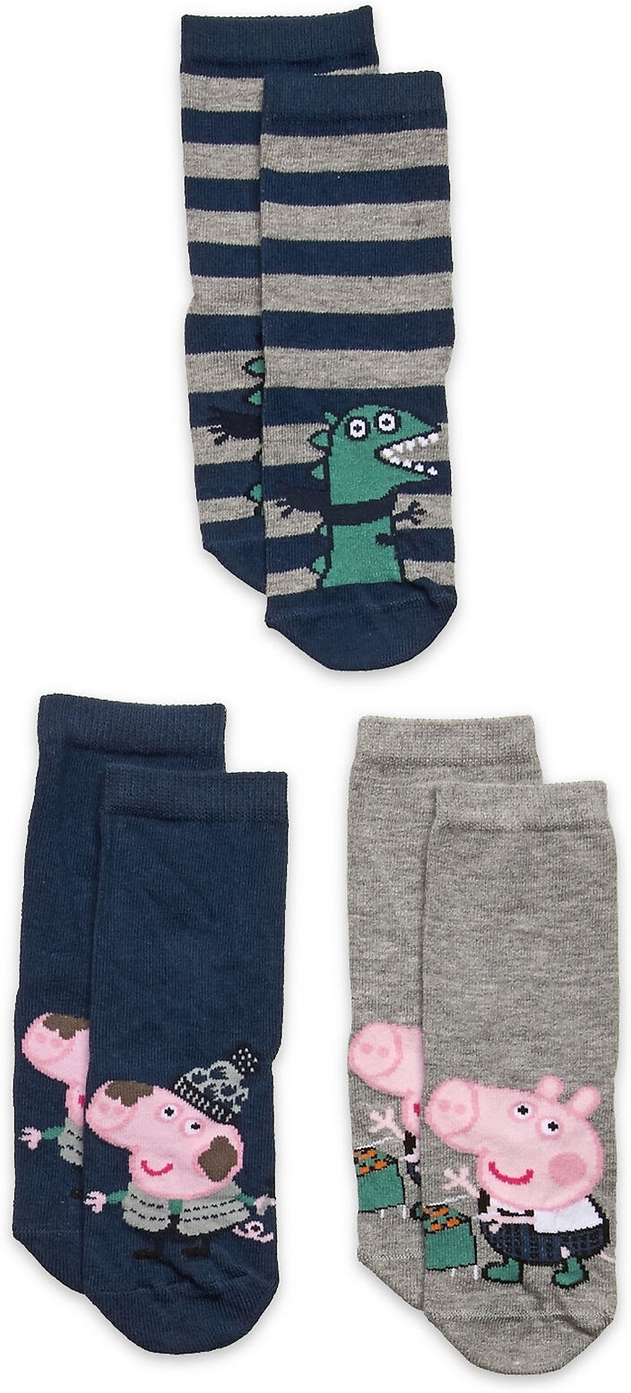 name it Nmmpeppapig Danilo 3P Sock Pep Socks & Tights Socks Blå Name It