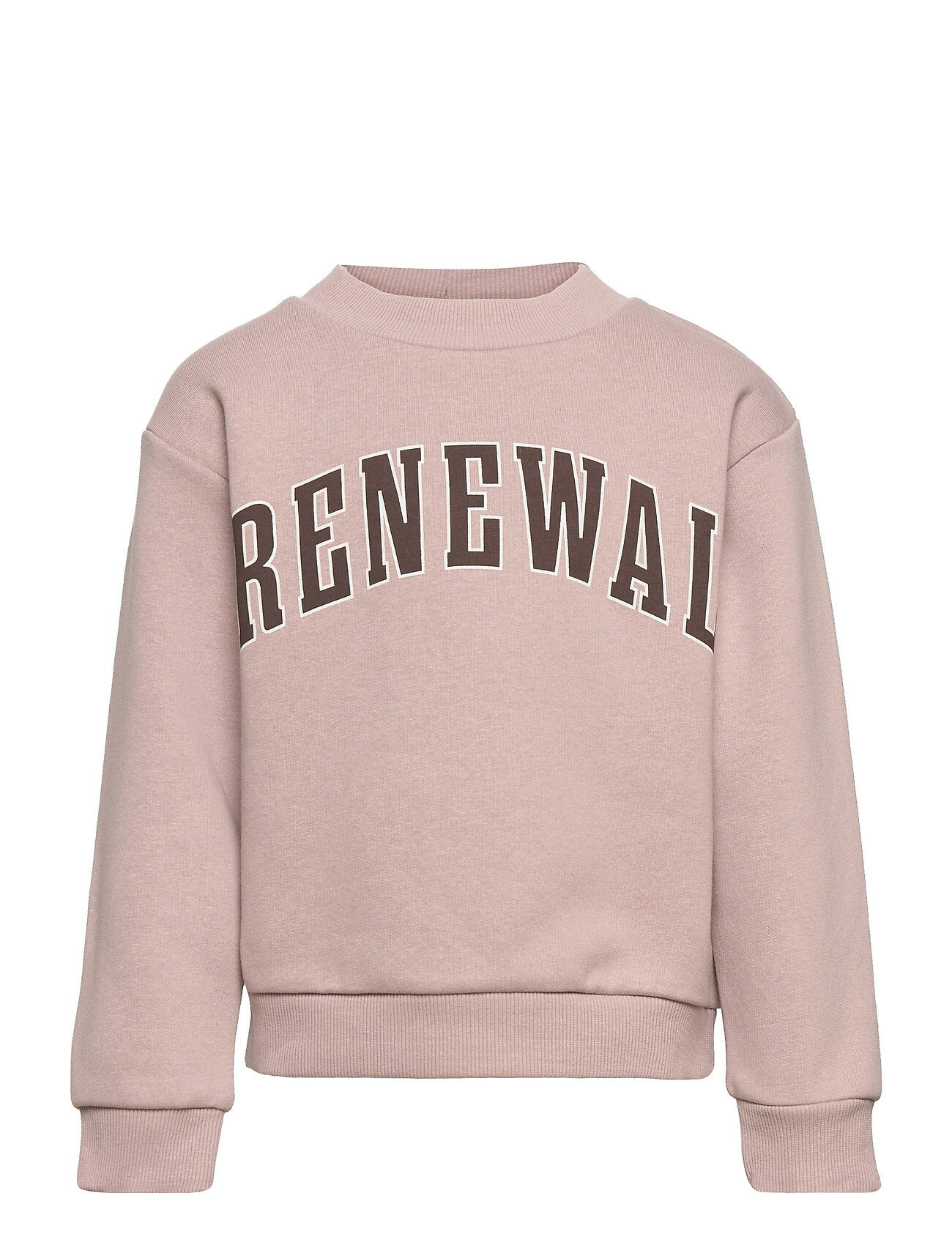 name it Nkfroskvi Ls Boxy Sweat Bru Sweat-shirt Genser Rosa Name It