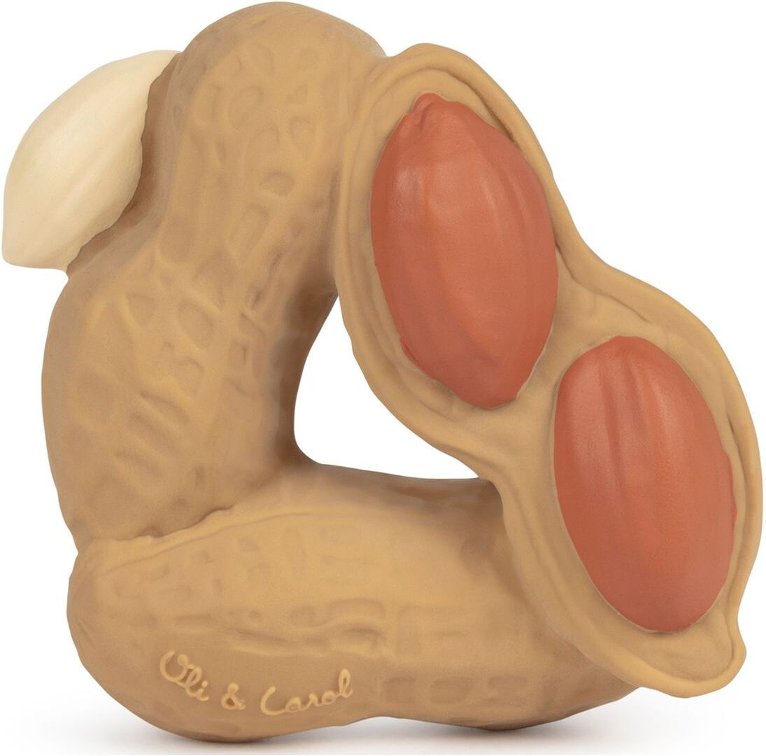 OLI & CAROL Paco The Peanut Toys Baby Toys Teething Toys Brun OLI & CAROL