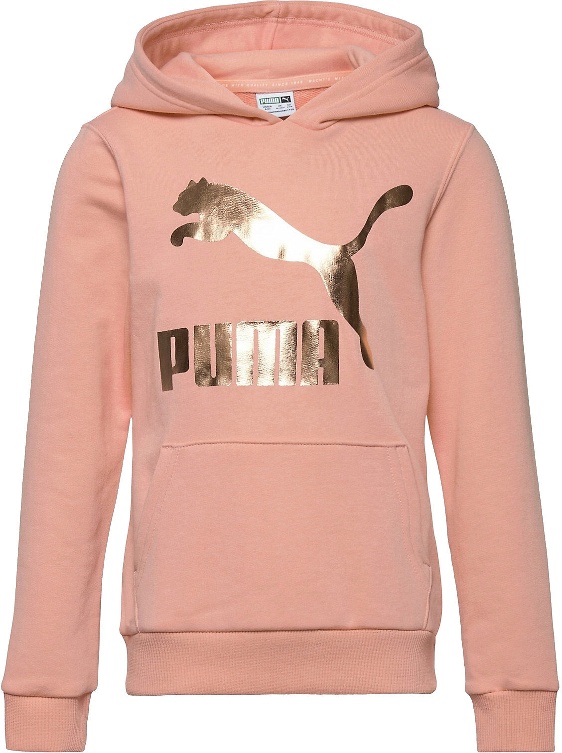 PUMA Classics Logo Hoodie G Hettegenser Genser Rosa PUMA