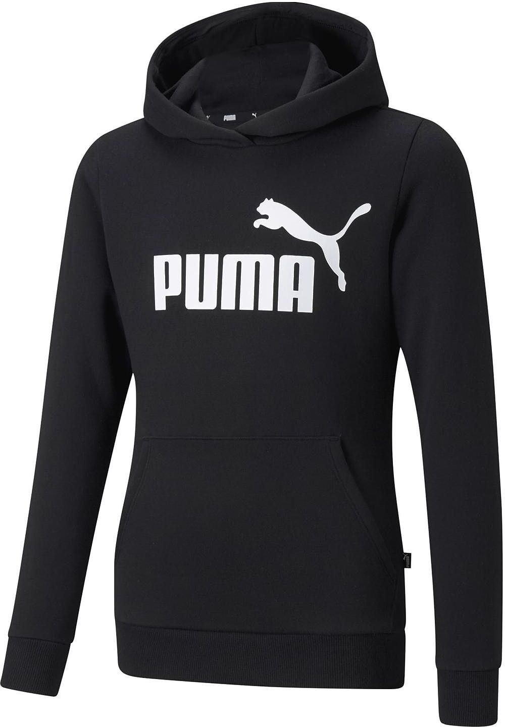 PUMA Ess Logo Hoodie Fl G Hettegenser Genser Svart PUMA